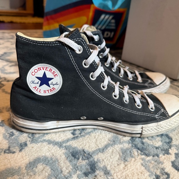 Converse Black High-Tops - Picture 1 of 2